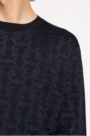 Salvatore Ferragamo Gancini motif polo shirt